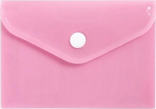 Teczka koperta A7 PP pastel różowa