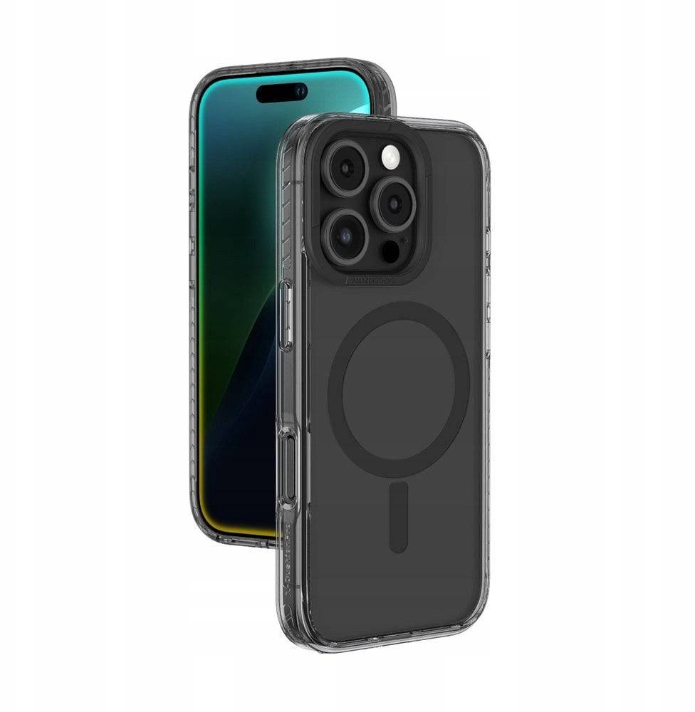 Etui silikonowe AMAZINGTHING Titan Pro Mag Case z pierścieniem magnetycznym do iPhone 16 Pro Max - czarne