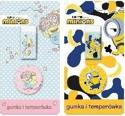 Gumka + temperówka na blistrze Minionki