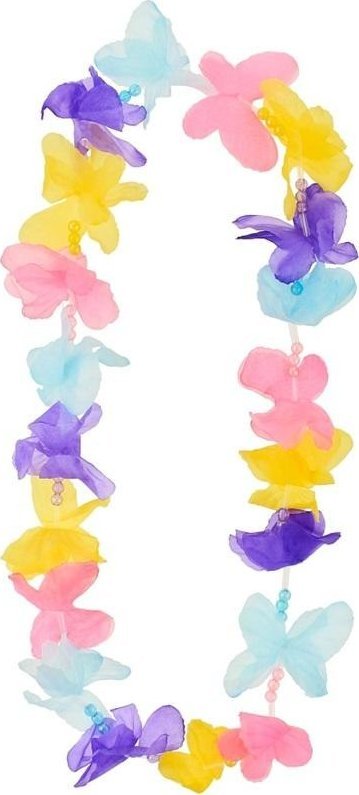 Naszyjnik hawajski Motylki kolorowy