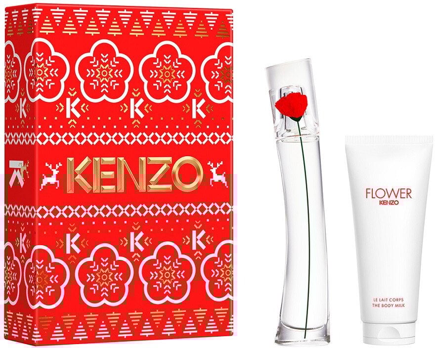 Kenzo Flower by Kenzo zestaw woda perfumowana spray 30ml + mleczko do ciała 75ml