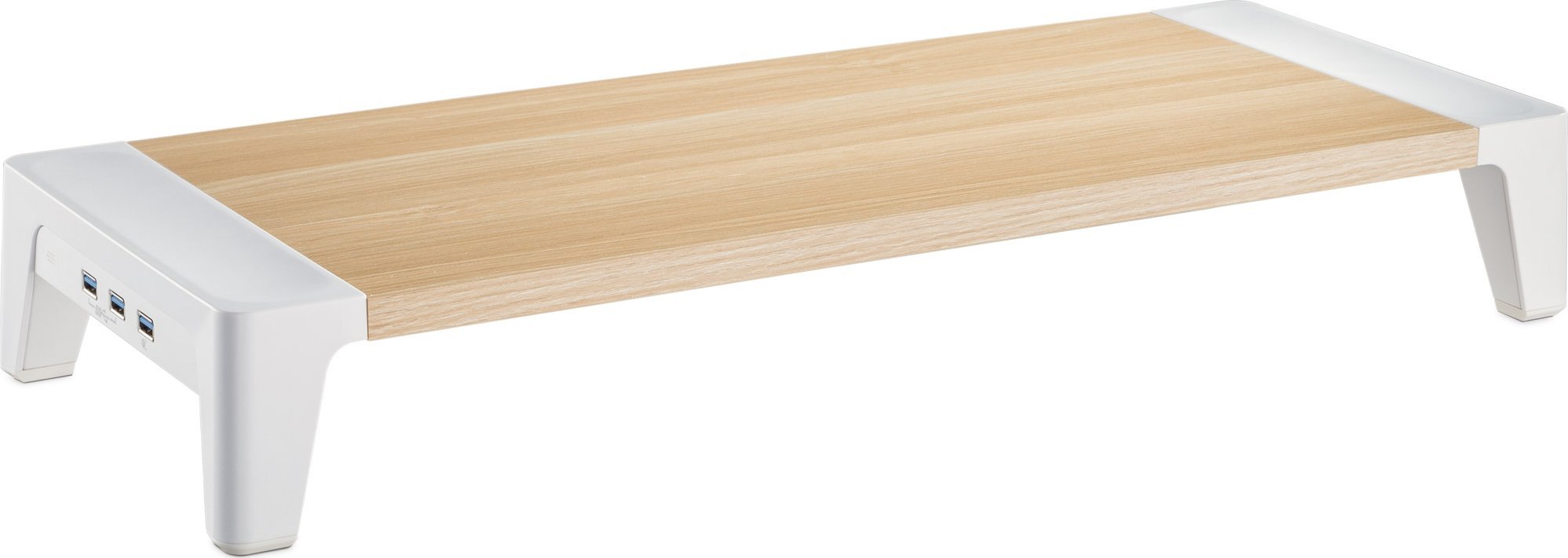 InLine InLine® Monitor Platform+ with 2x USB 3.2 Gen1 and QC3 charging ports, 80mm, max. 15kg