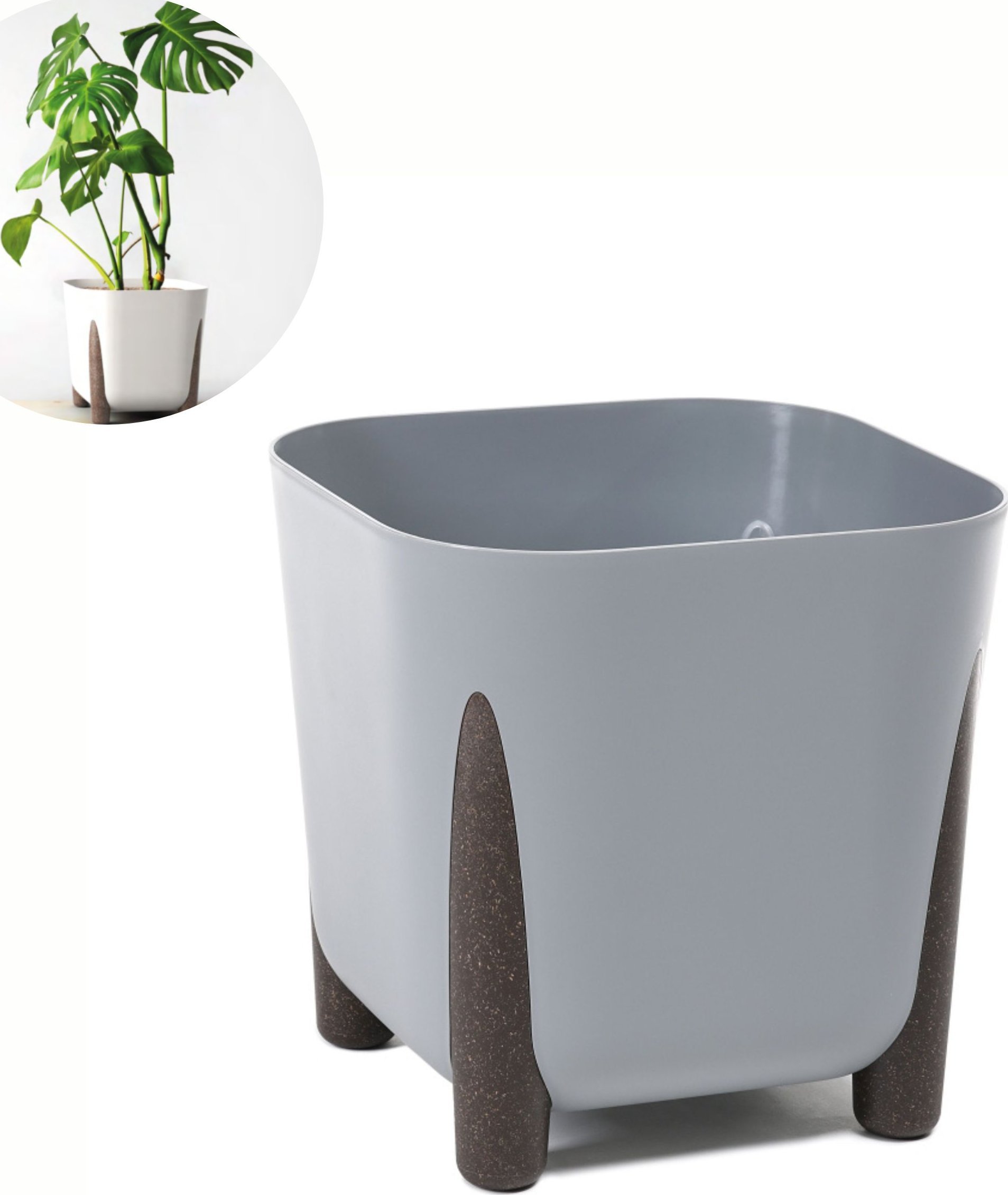 Lamela Doniczka kwadratowa na nóżkach FRIDA 290 Kwietnik