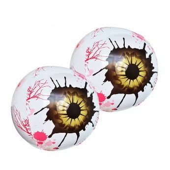 Balon krwawe gałki oczne / Party Horror / Halloween / Duże 50cm / 2 szt