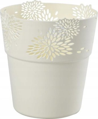 Galicja Osłonka ażurowa kremowa Aster 13 cm