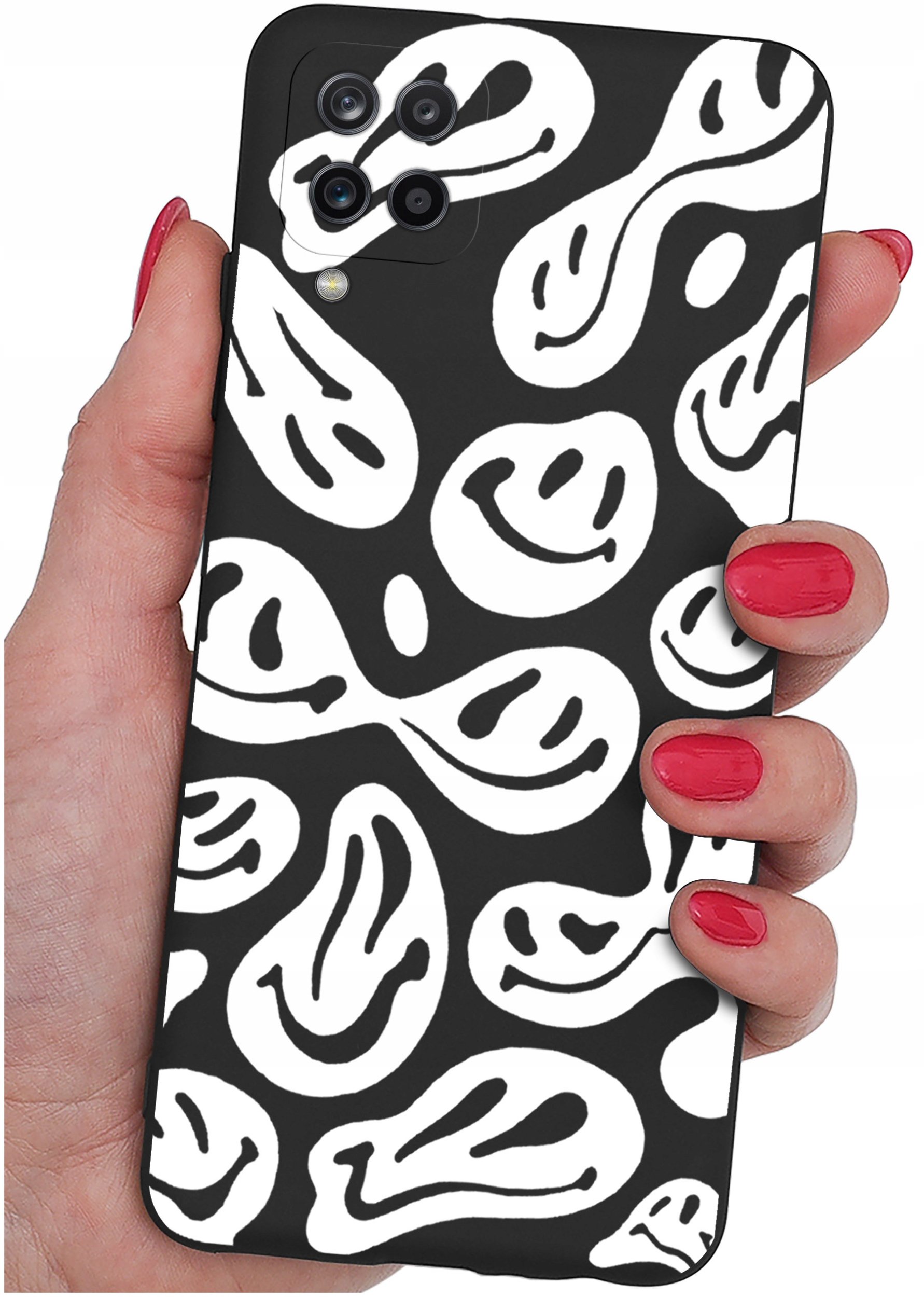 Etui do Samsung Galaxy A12|M12 WZORY |SILIKONOWE MATT CASE + SZKŁO 9H