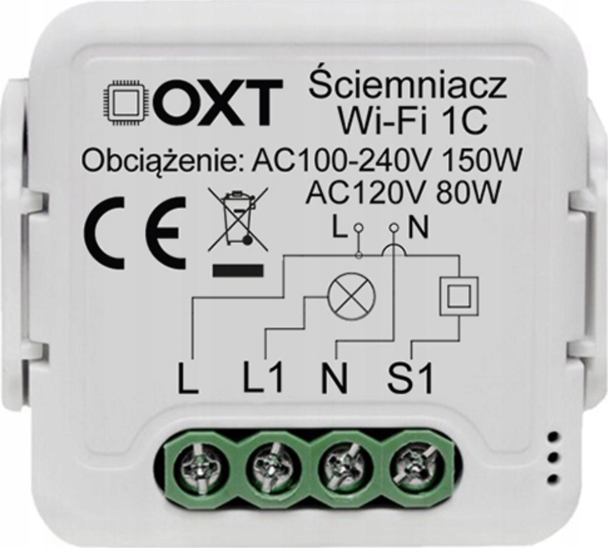 OXT Ściemniacz OXT Mini Sterownik 1 Obwód WiFi TUYA