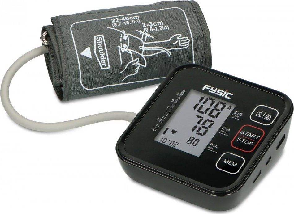 Ciśnieniomierz Lenco Fysic FB150 - Manometr, dokładny pomiar ciśnienia krwi i tętna