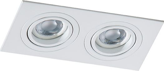 Azzardo Oprawa podtynkowa kwadratowa biała AZzardo CARO 2S AZ2436