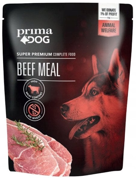PRIMADOG BEEF MEAL 260 G. POUCH