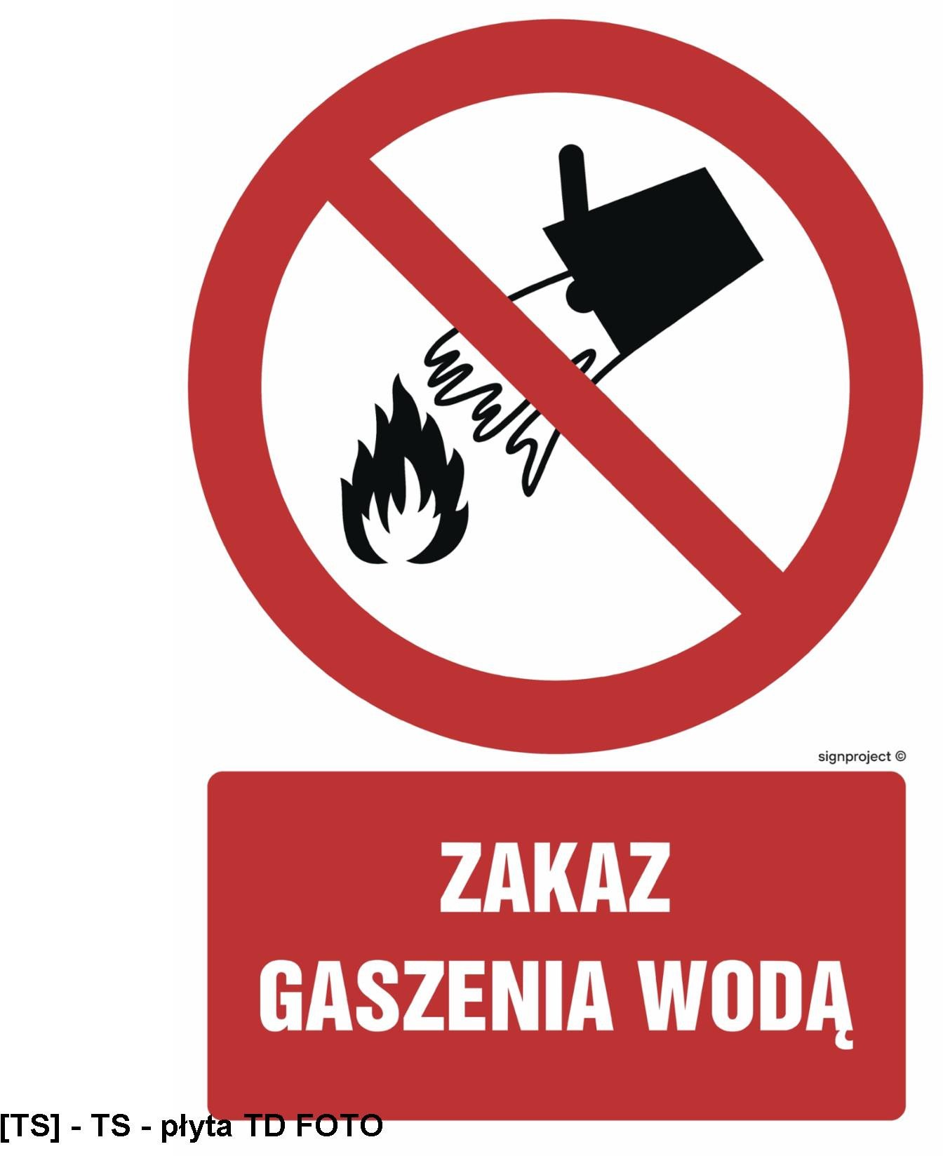 GC090 - Zakaz gaszenia wodą 700x1050