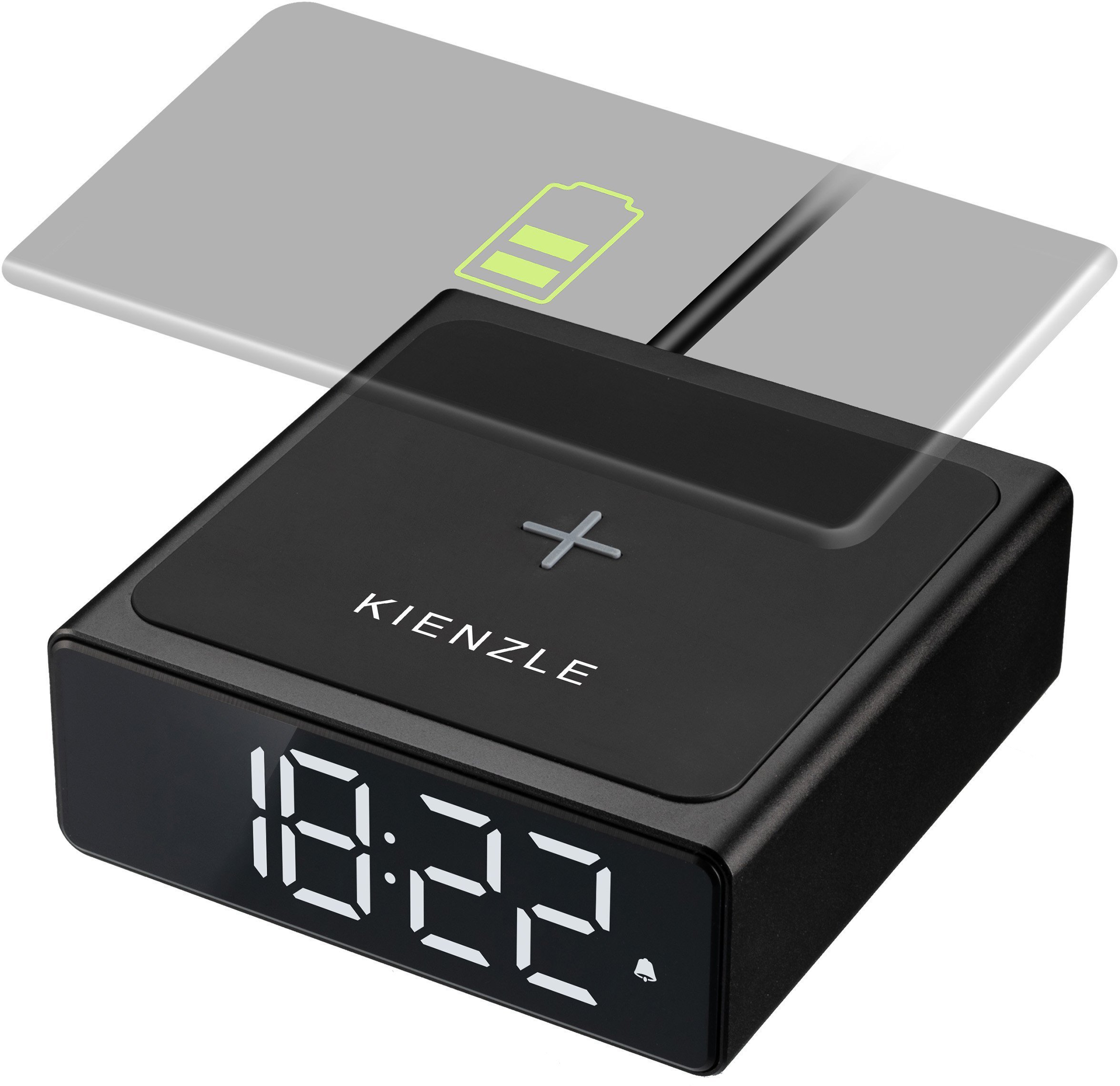 KIENZLE Digital Alarm Clock with wireless charging station