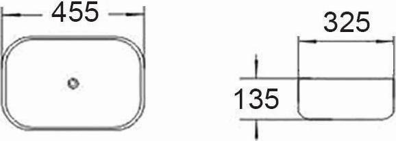 Umywalka Mexen Mexen Rita umywalka nablatowa 45 x 32 cm szara kamień - 21084593