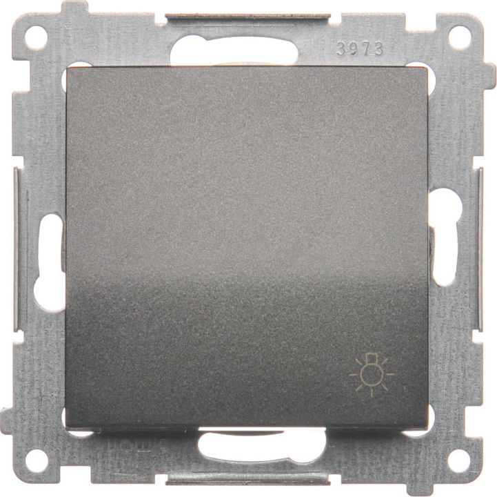Kontakt-Simon Przycisk światło antracyt - DS1.01/48