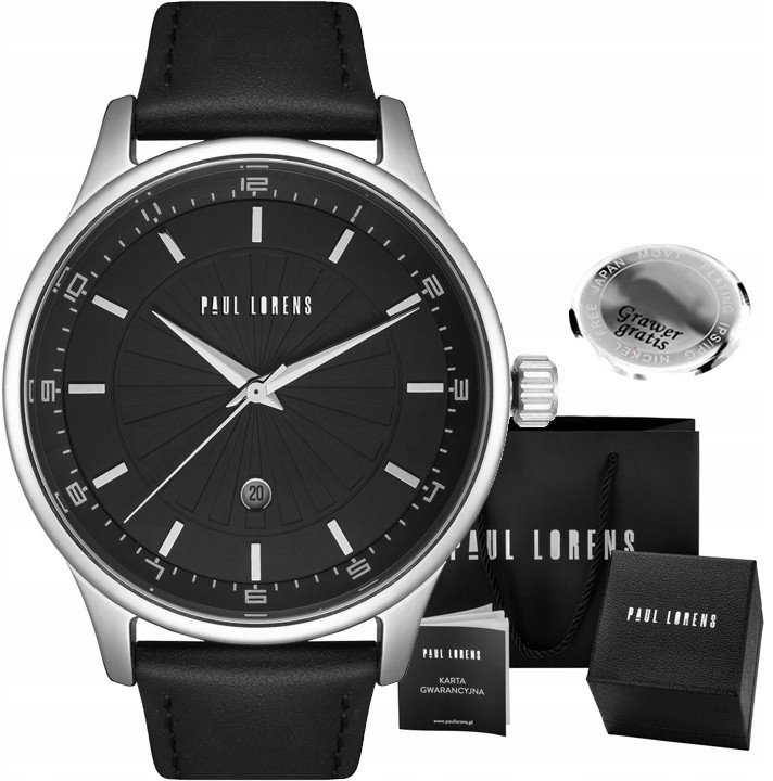 Zegarek męski Paul Lorens DAVRES-1A1 Z GRAWEREM