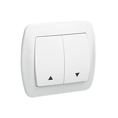 Kontakt-Simon Łącznik żaluzjowy dwubiegunowy AKORD biały - AZ1/11