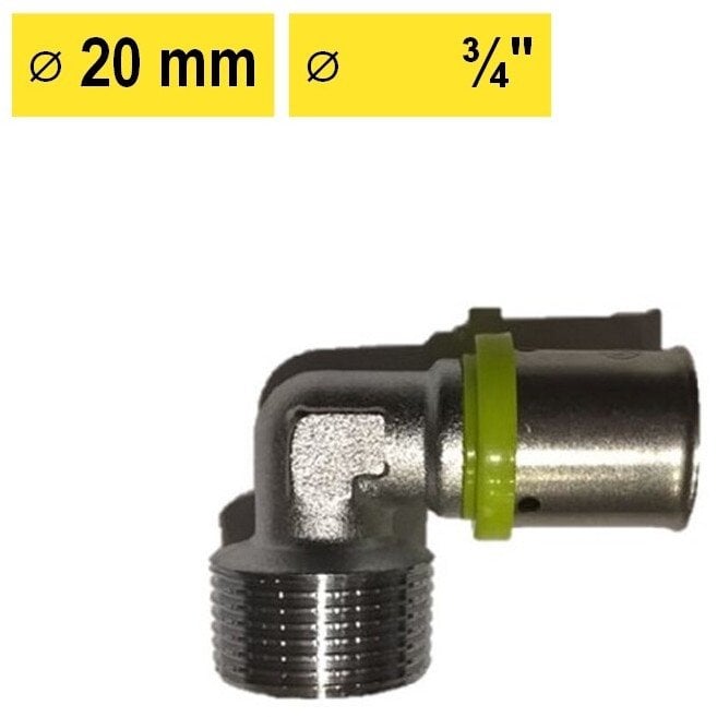 MALE ELBOW 20 X 2,00 - 3/4M