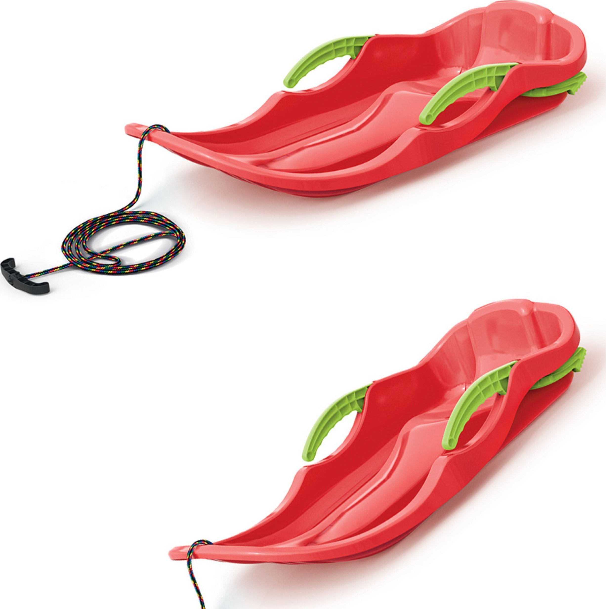 Prosperplast 2x Sanki Ślizg Bobslej z hamulcami Szybki jeździk Race S