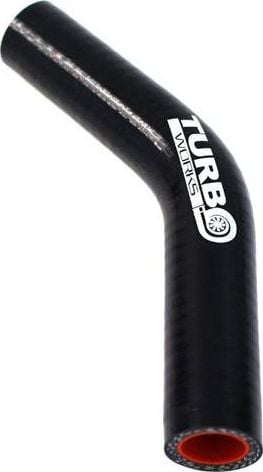 TurboWorks_B Kolanko 45st TurboWorks Pro Black 25mm