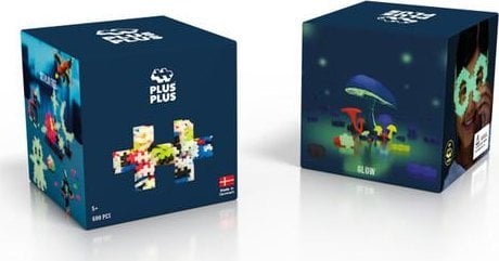 Teka Klocki Plus-Plus ¦wiec±ce w ciemno¶ci 600el