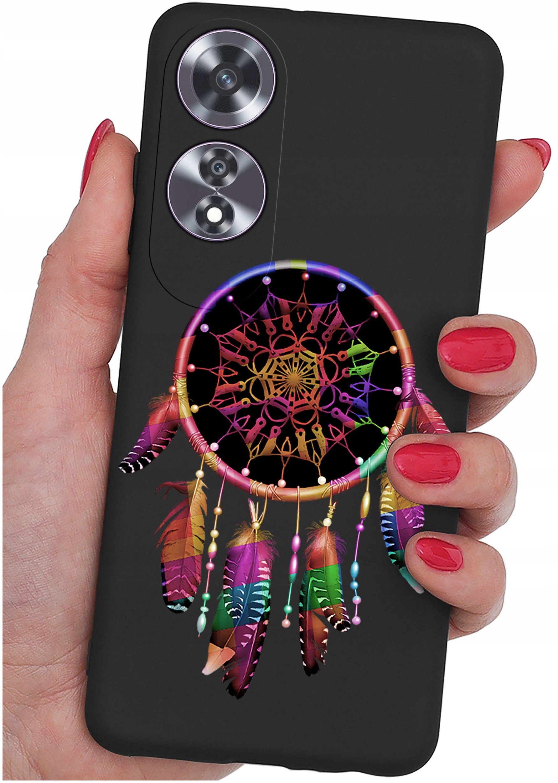 Etui do Oppo A60 4G WZORY |SILIKONOWE MATT CASE + SZKŁO 9H