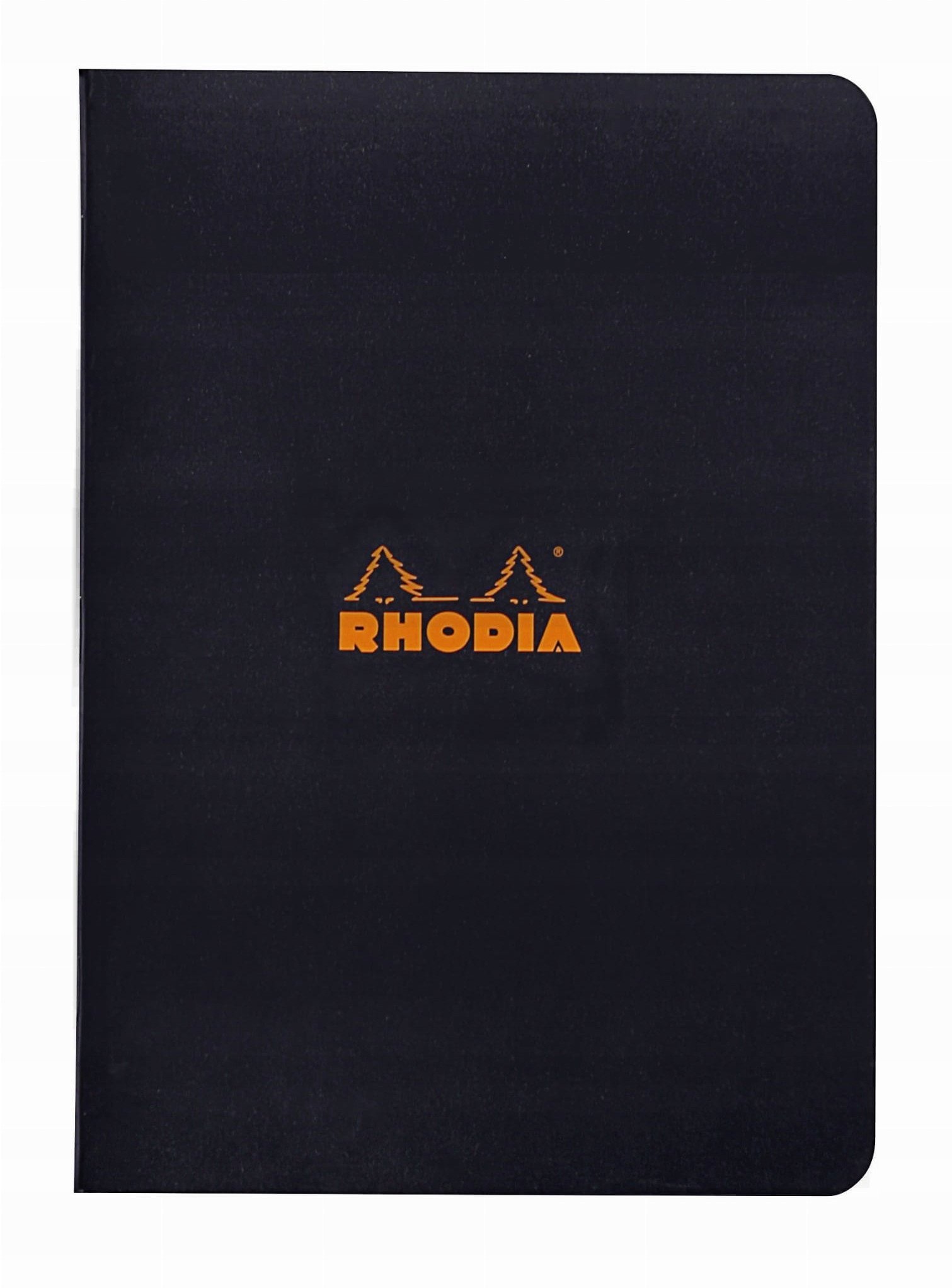 Rhodia Kladdehæfte A5 linieret - sort omslag - 80gram 48 sider (Rhodia nr. 119189C)
