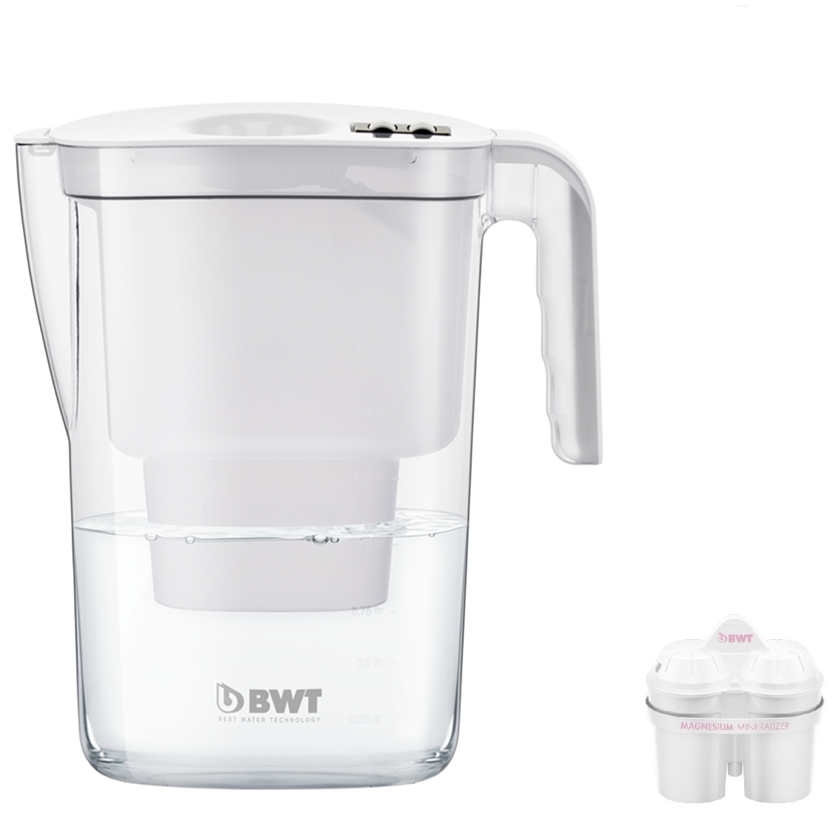 Dzbanek filtrujący BWT Vida biały + 1x wkład