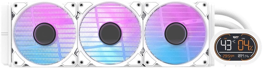 darkFlash DH360D Procesor Chłodnica cieczy all-in-one 12 cm Biały 1 szt.