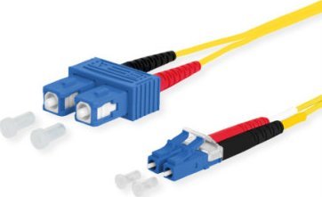 Metz METZ CONNECT OpDAT Patchcable SC-D/LC-D OS2, 15 m