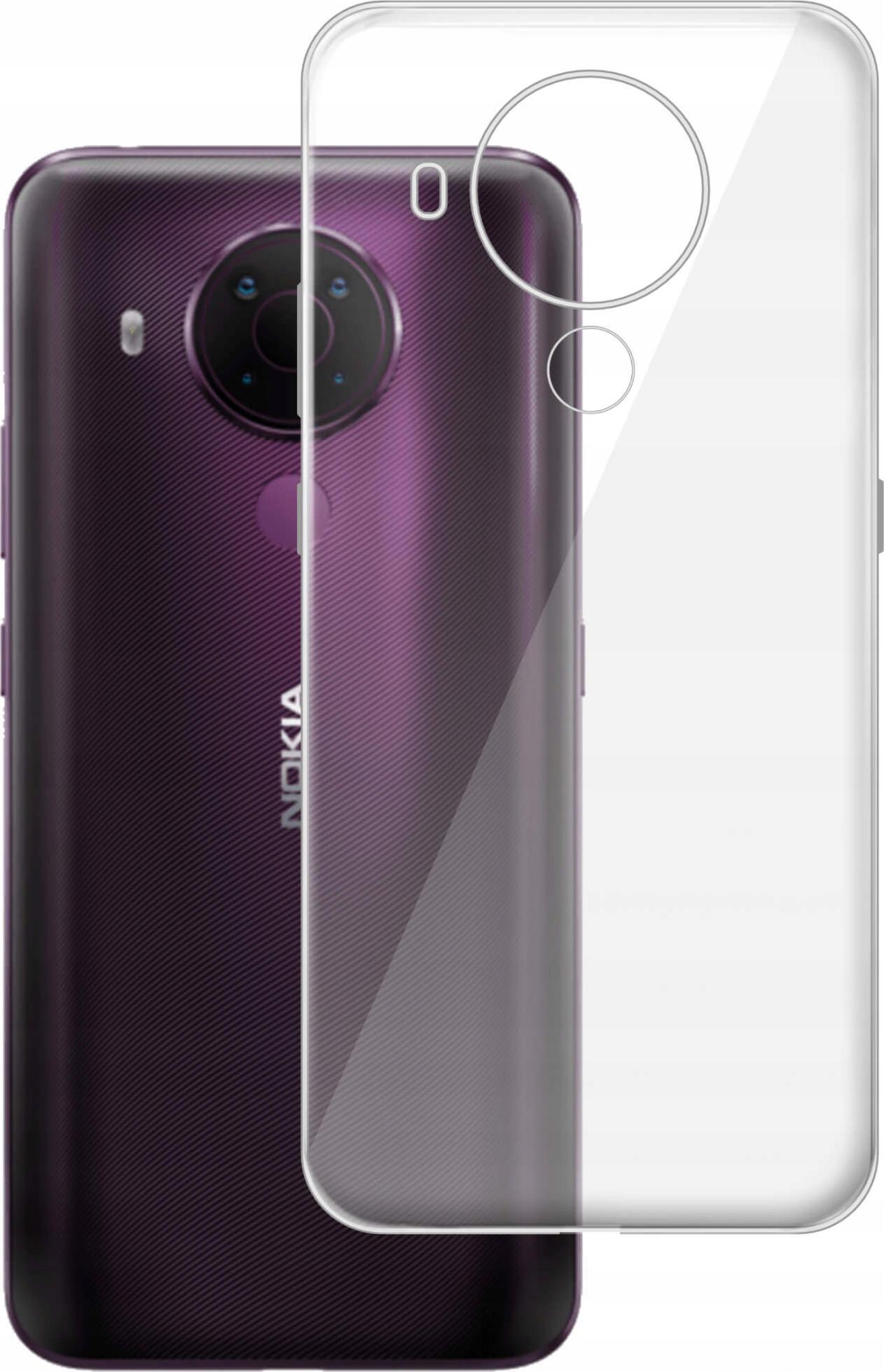 etumi Etui Do Nokia 5.4 Gumowe Slim Clear View Pokrowiec Ochronny / Futerał Obudowa / Ochrona Clear Cover Bezbarwne Slim Case0275