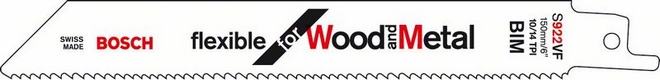 Bosch Brzeszczot do piły szablastej Wood and Metal 150x19x0,9mm 5szt - 2608656017