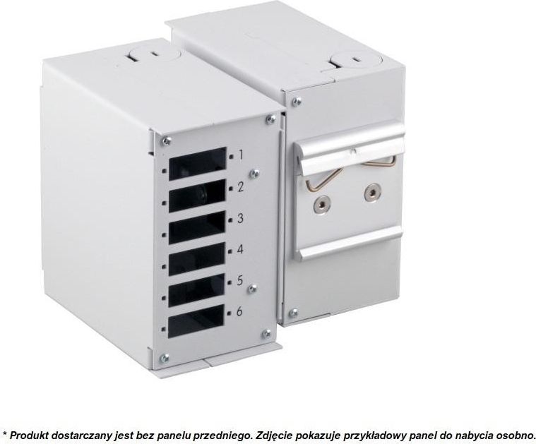 EFB 53705.1v3 Przełącznica światłowodowa na szynę DIN, przemysłowa, bez panela przedniego