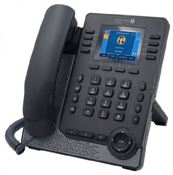 Telefon Alcatel ENTERPRISE M5s SIP Telefon stacjonarny z wyświetlaczem kolorowym, przycisk nawigacyjny, regulowana podstawka 7,1cm 2,8Zoll PoE