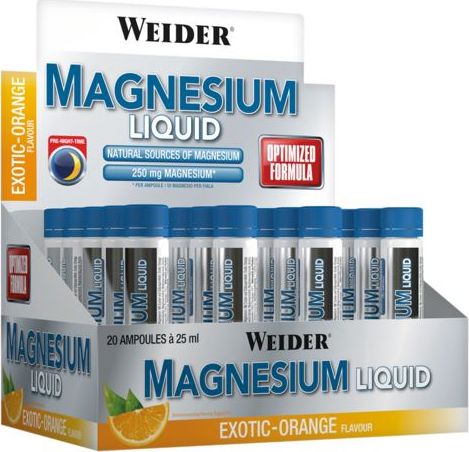 Weider Weider Magnesium Liquid 20x25ml / Exotic-Orange - WEI/110#POMAR