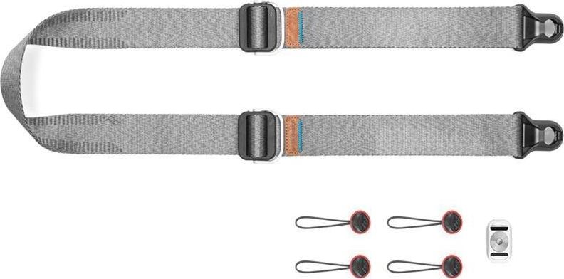 Peak Design Pasek na szyję lub ramię SLIDE LITE ASH v3 popielaty do lekkich aparatów