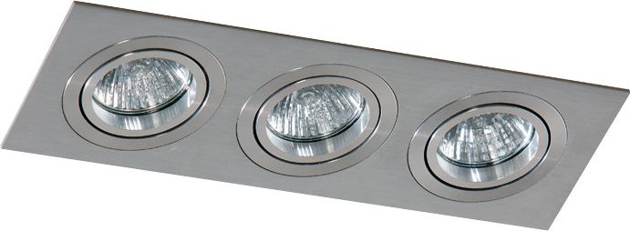 Azzardo Wpust kwadratowy aluminium AZzardo CARO 3S LED AZ2441