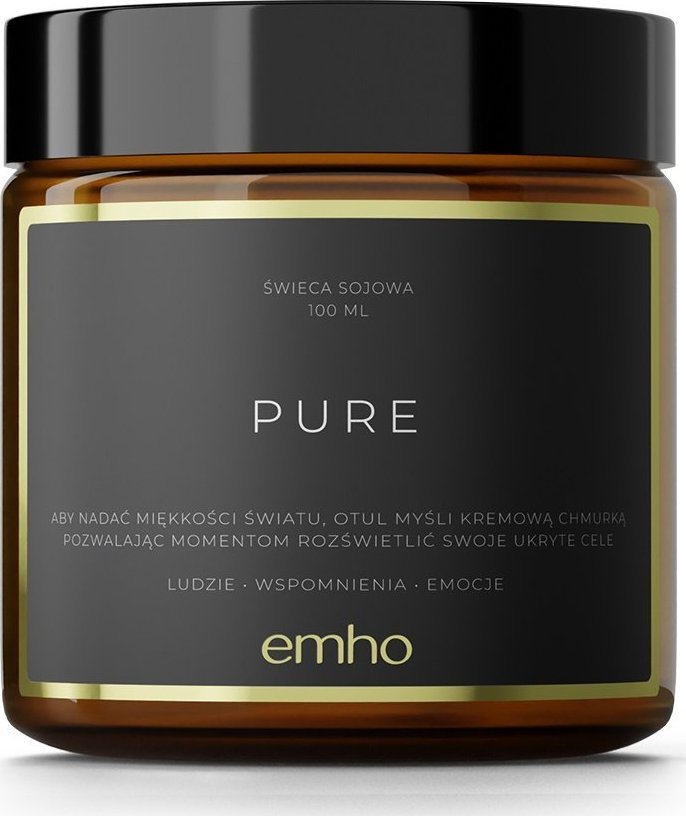 Emho Świeca sojowa bezzapachowa PURE