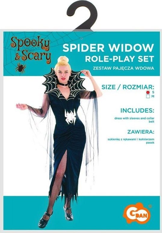 Strój dla dorosłych Pajęcza Wdowa rozm. S