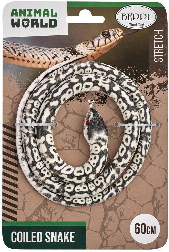 Wąż gumowy szaro-biały 60cm