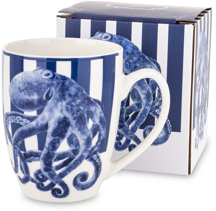 Porcelanowy Kubek z Ośmiornicą na prezent w Kartoniku