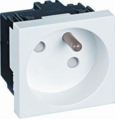 Bettermann Gniazdo zasilające M45 pojedyncze z/u 16A białe STD-F3 RW1 (6120222)