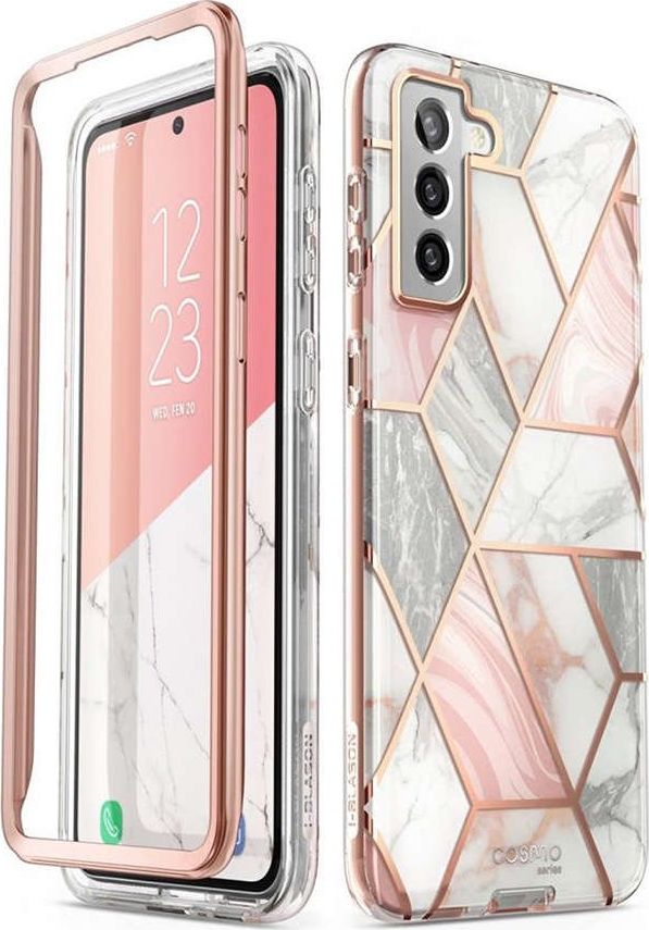 Supcase Etui Supcase Cosmo do Samsung Galaxy S21 Plus Marble Pink