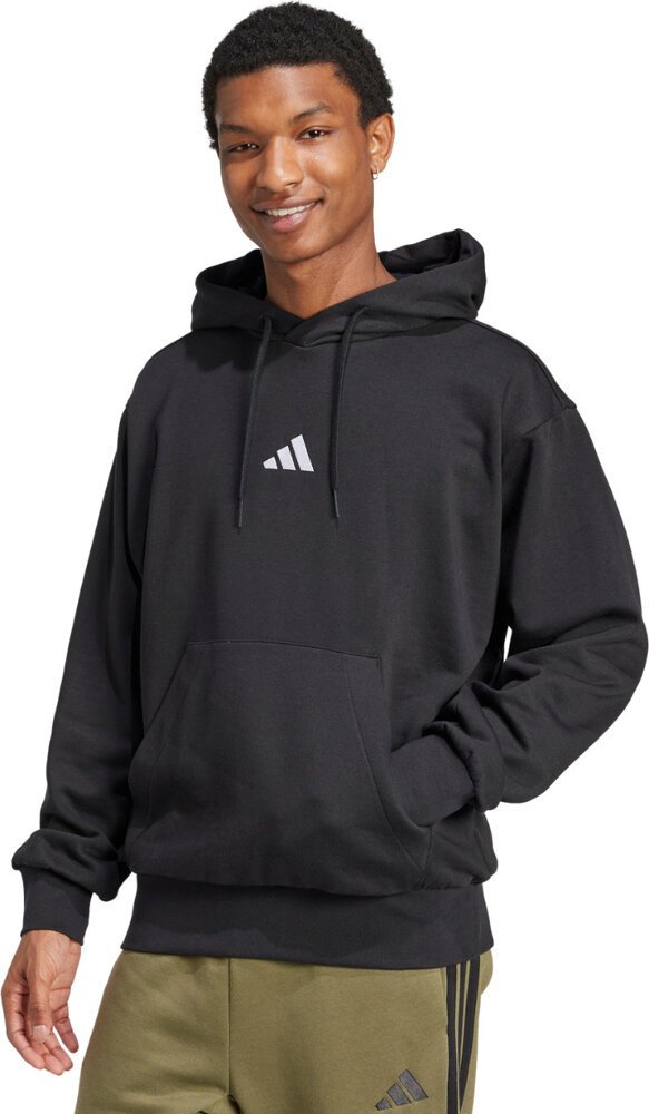 Bluza męska adidas Essentials Feelcozy Fleece Hoodie czarna JE3807 4XL