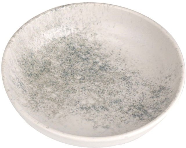 Deep dinner plate PORLAND Smoky Mat Blue, cream/blue, o26 cm