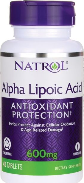 NATROL Natrol - Kwas Alfa Liponowy TR, Time Relarase, 60 tabletek
