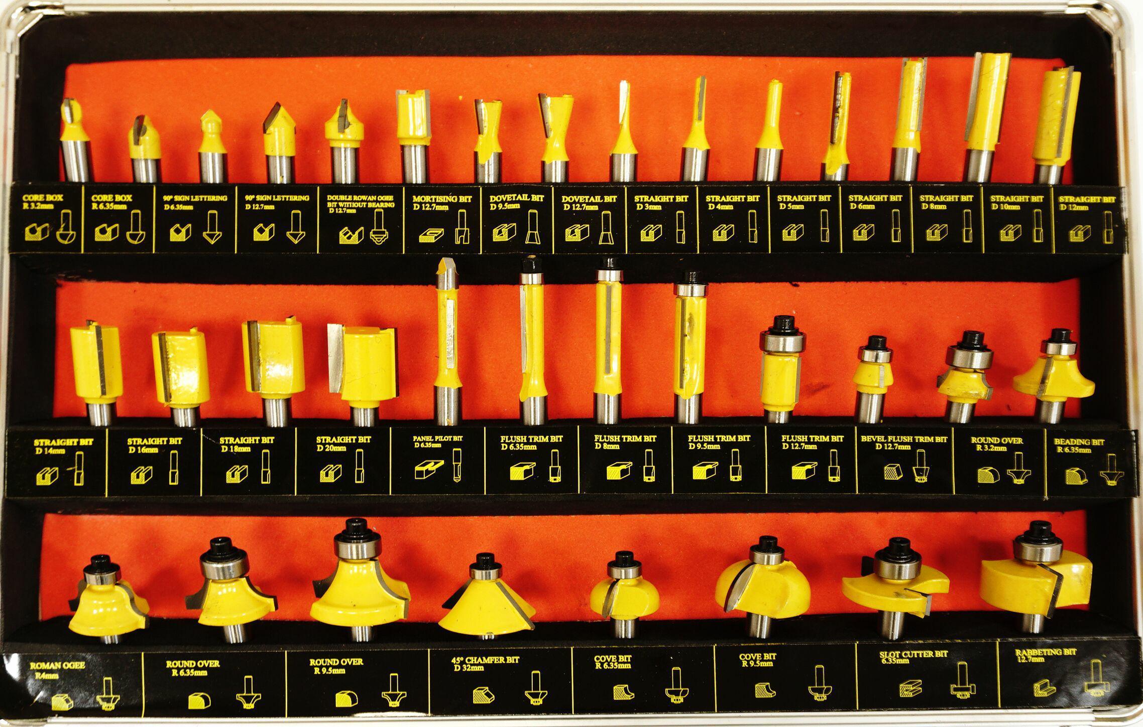 Silver FREZY KSZTAŁTOWE ŁOŻYSKOWANE 35cz./SILVER