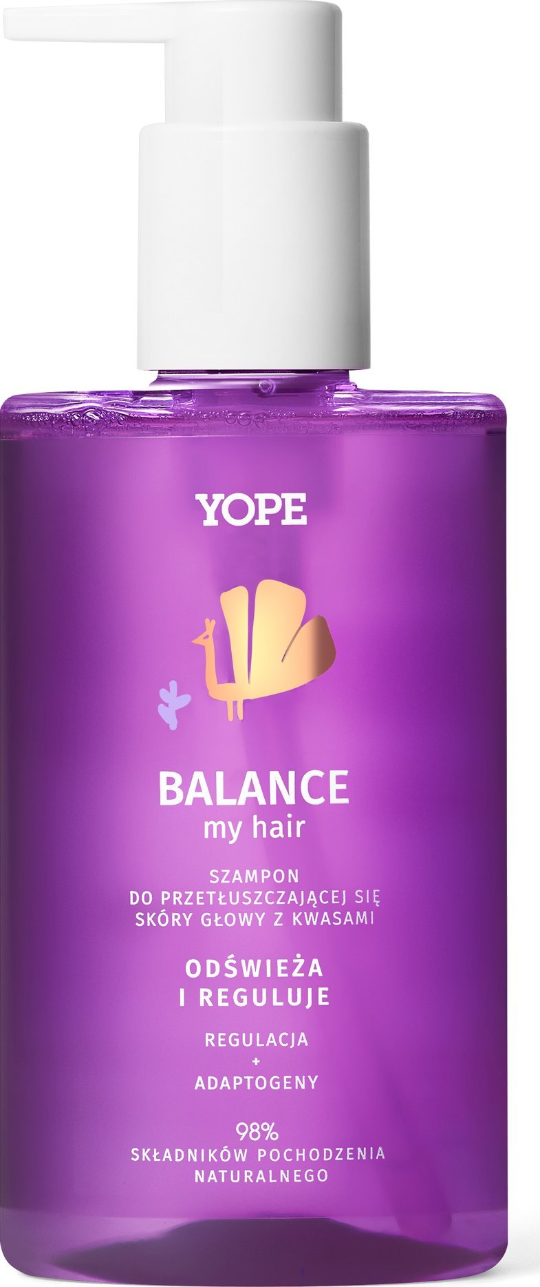 Yope Yope Balance My Hair szampon do przetłuszczającej się skóry głowy z kwasami 300ml