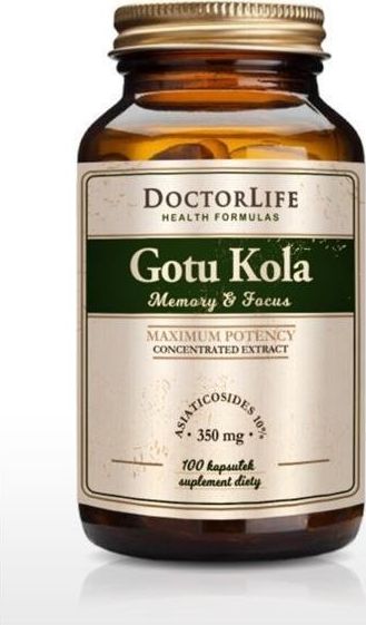 Doctor Life DOCTOR LIFE_Gotu Kola ekstrakt standaryzowany 350mg suplement diety 100 kapsułek