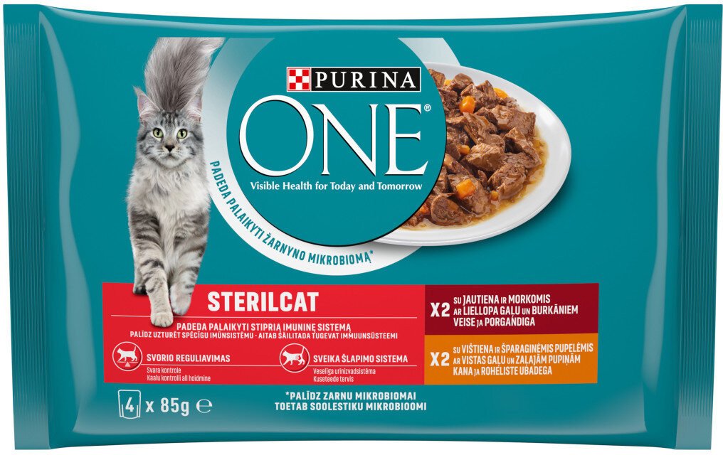 ONE STERIL CAT WITH CHICKEN 4X85G