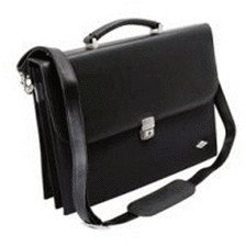 Wedo Ladies Flap-Over Briefcase Torba damska Czarny